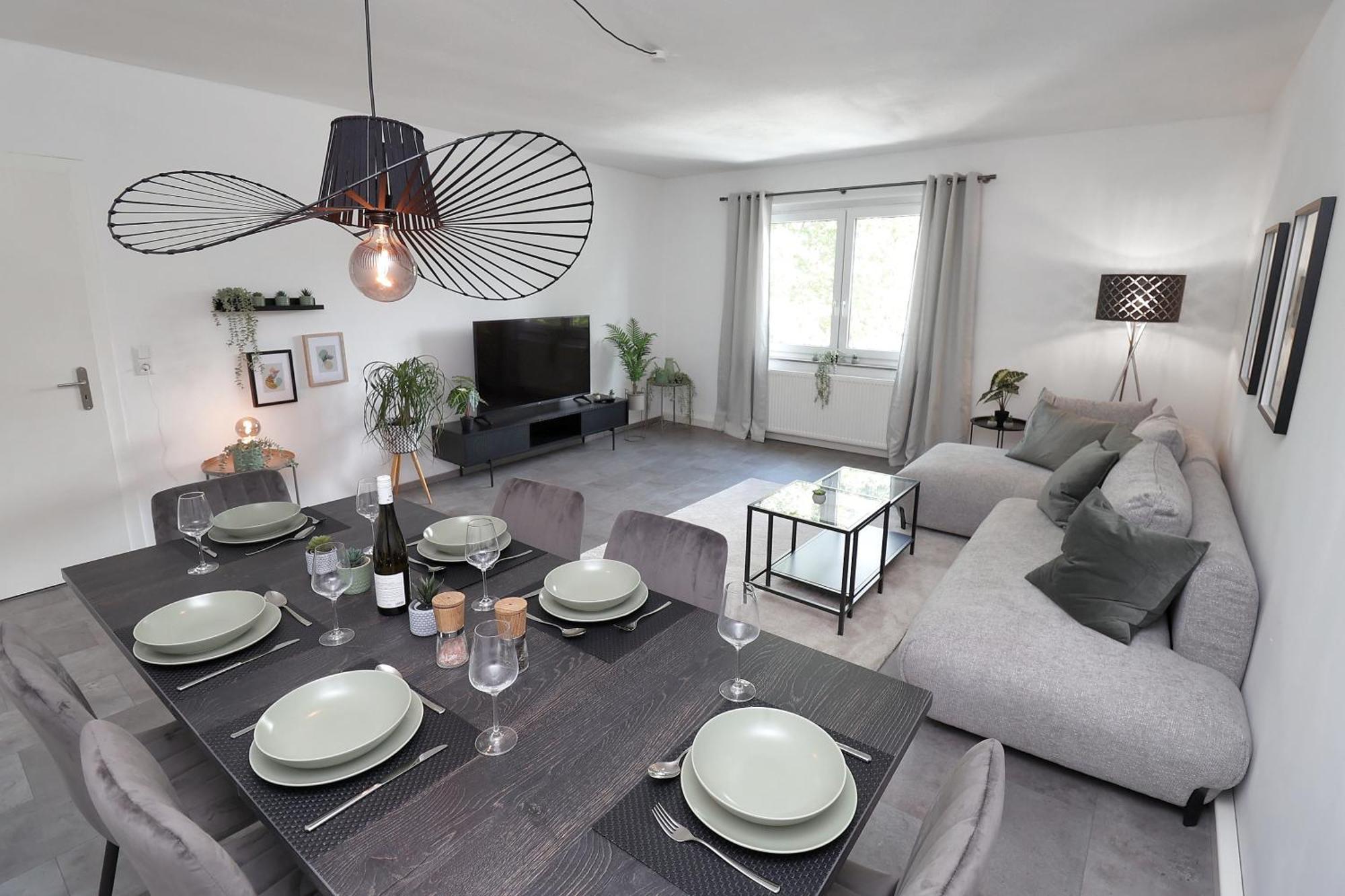 Apartment Design Am Rhein - Traumlage Rheinufer I Kueche I Oeffentl Parkplaetze